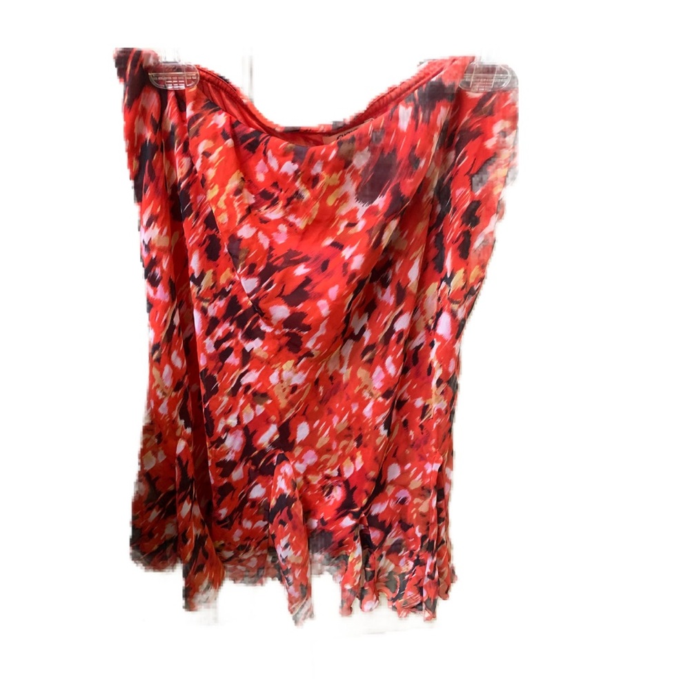 Cato Orange multi colored long skirt
